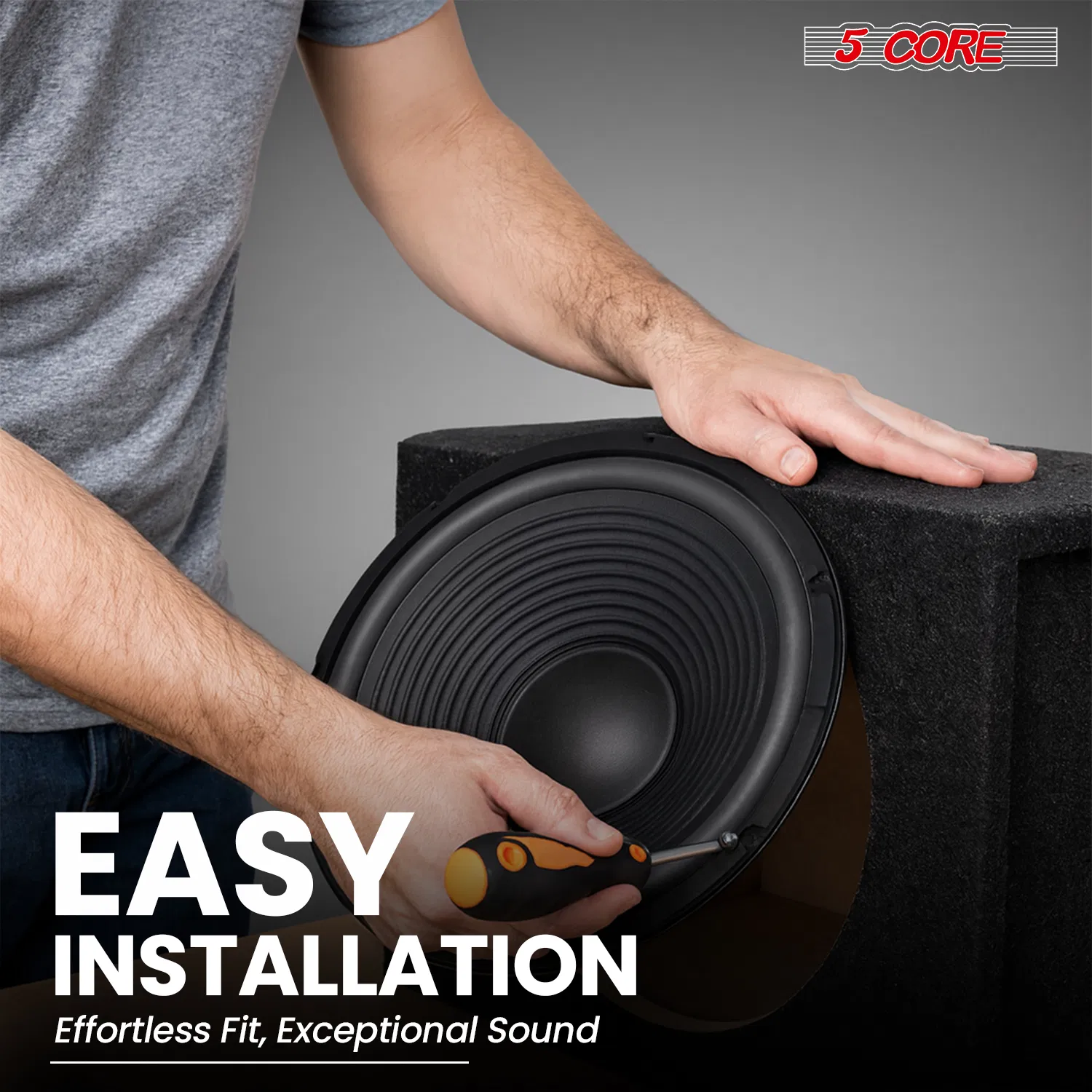 5 Core 15" Subwoofer Speaker Pair 450W MAX PA DJ Replacement Audio Sub Woofer 8Ohm Bass Driver photo 2