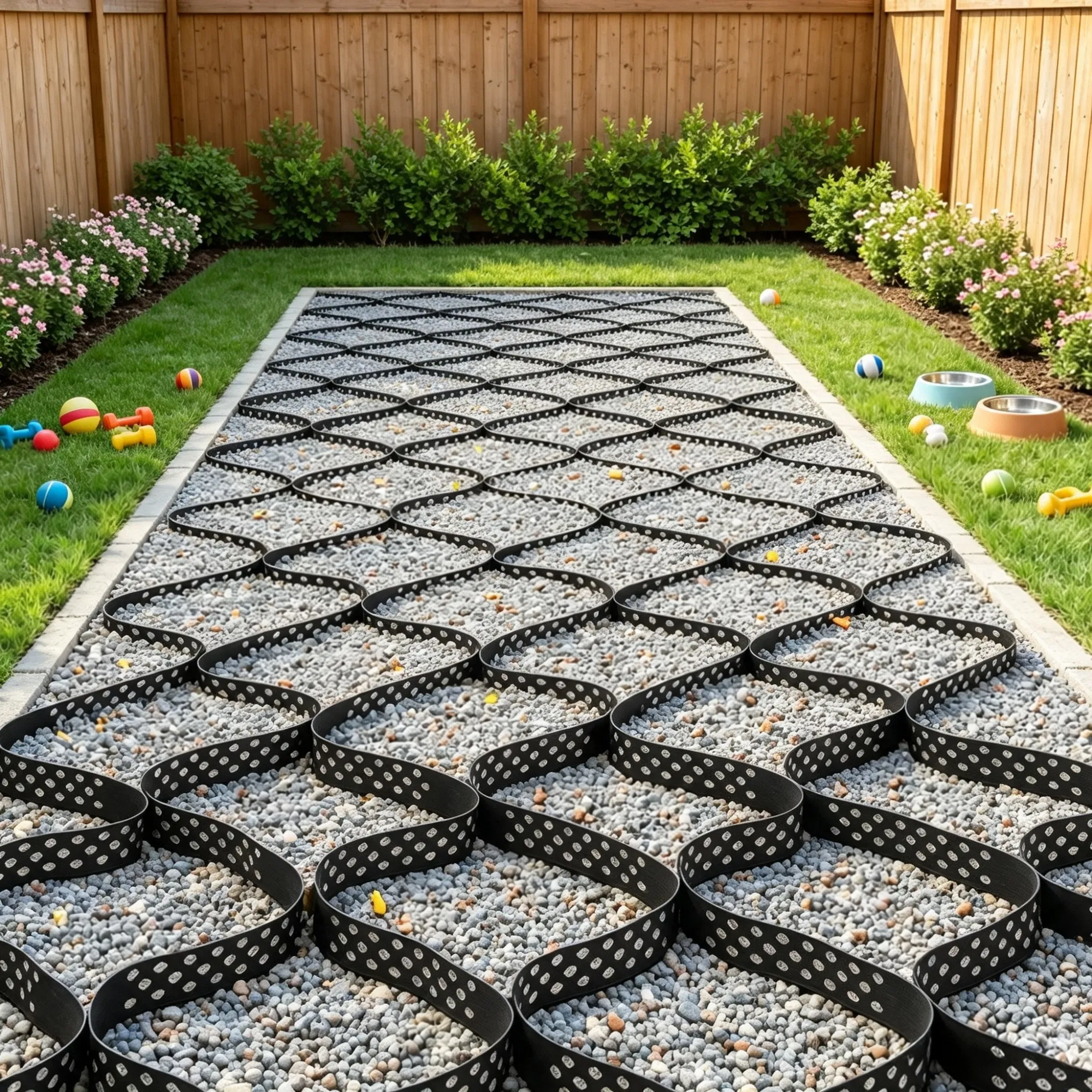17.06 x 8.86 FT Gravel Grid, Permeable Geo Grid Driveway Stabilizer for Garden, Patio & RV Parking photo 6