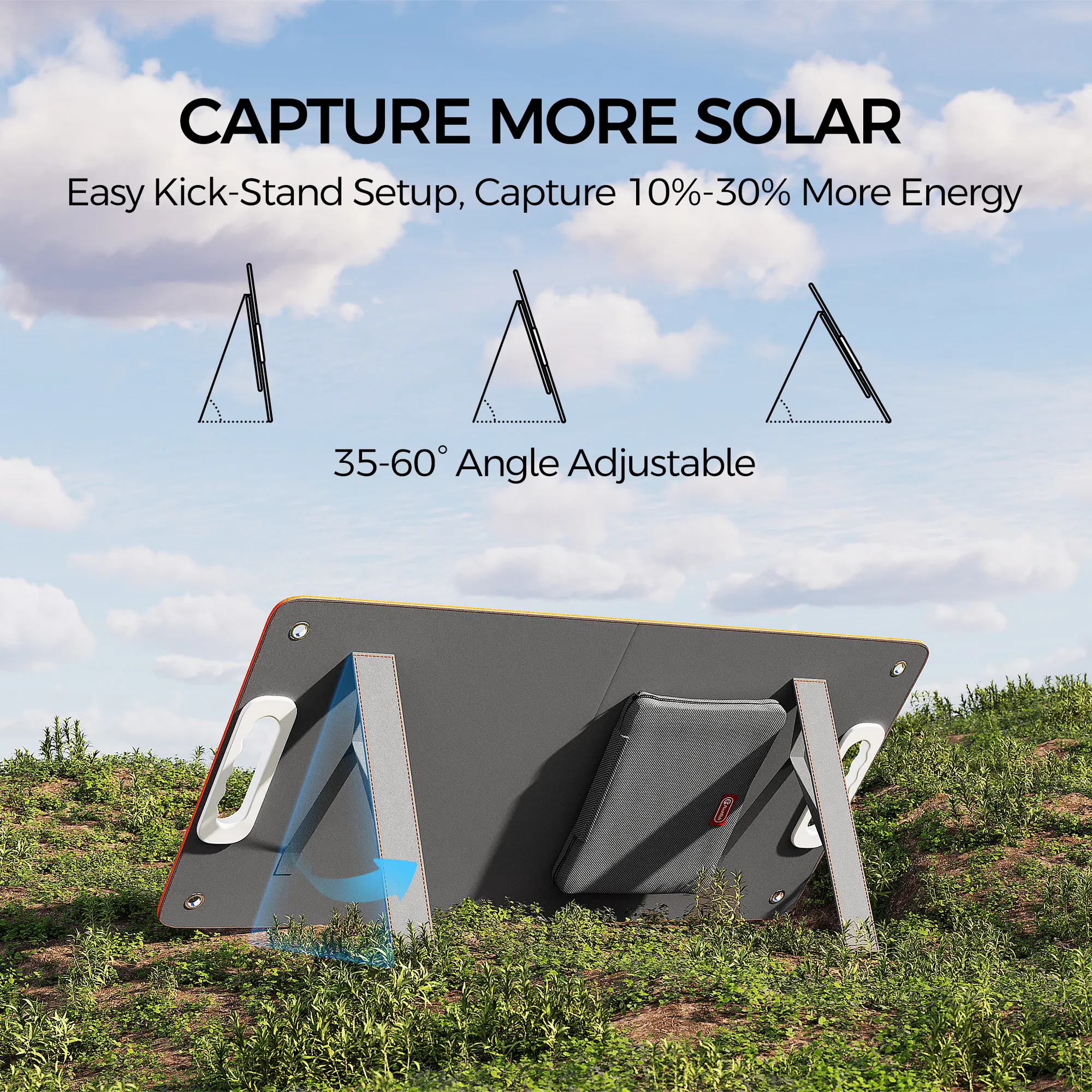 Flashfish P66A 200W Solar Generator &Foldable Solar Panel, Portable Power Station Battery Pack with AC/USB/DC Output, 144.3Wh with Multiple Adapters for Camping, Gift Home Emergency and Outdoor Travel photo 8