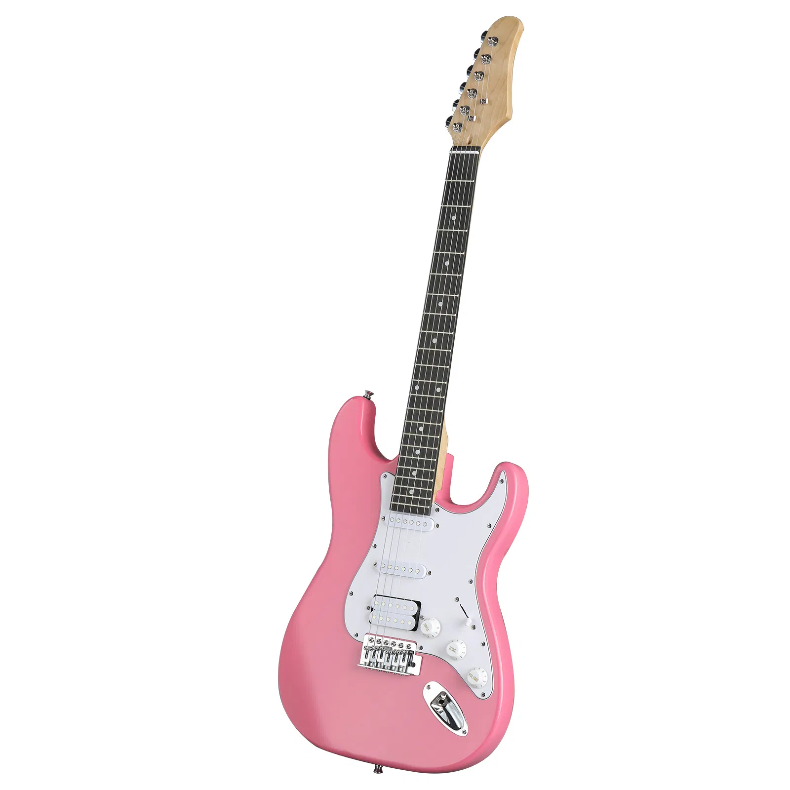KST Stylish H-S-S Pickup Electric Guitar Kit with 5W AMP Bag Guitar Strap Strings rose red photo 2