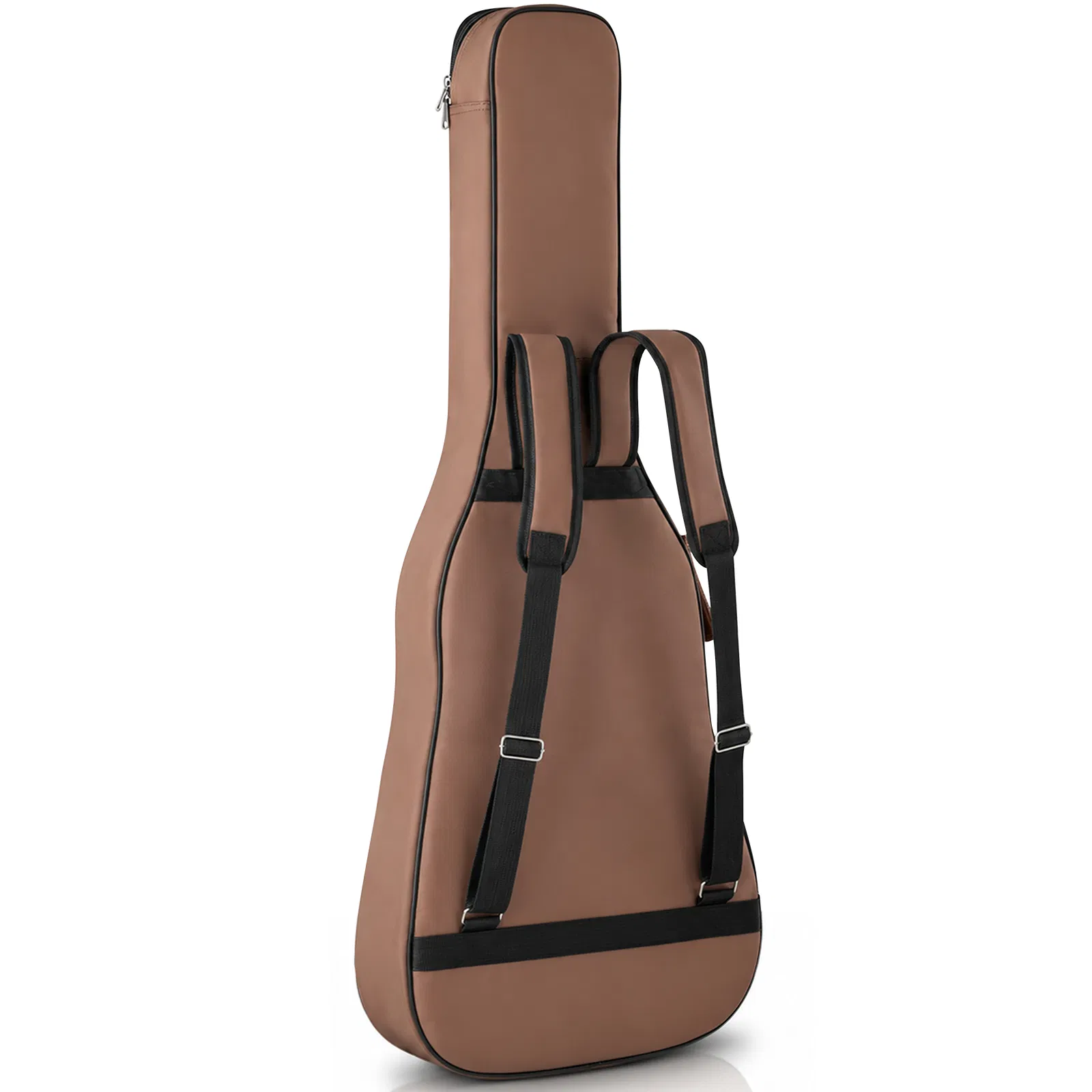 600D Extra-Thick Oxford Cloth Acoustic Guitar Bag with 10mm Sponge Padding Brown (Fits 41/40-inch Guitars) photo 8