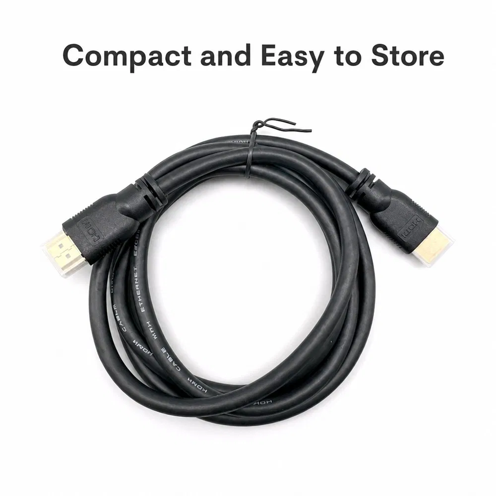 4K HDMI cable (1.5 meters), high-speed 48Gbps, supports 8K@60Hz/4K@120Hz, HDR, Ethernet, audio return (ARC), gold-plated connector, nylon braided cable, suitable for PS5, Xbox, computers, and tvs photo 1