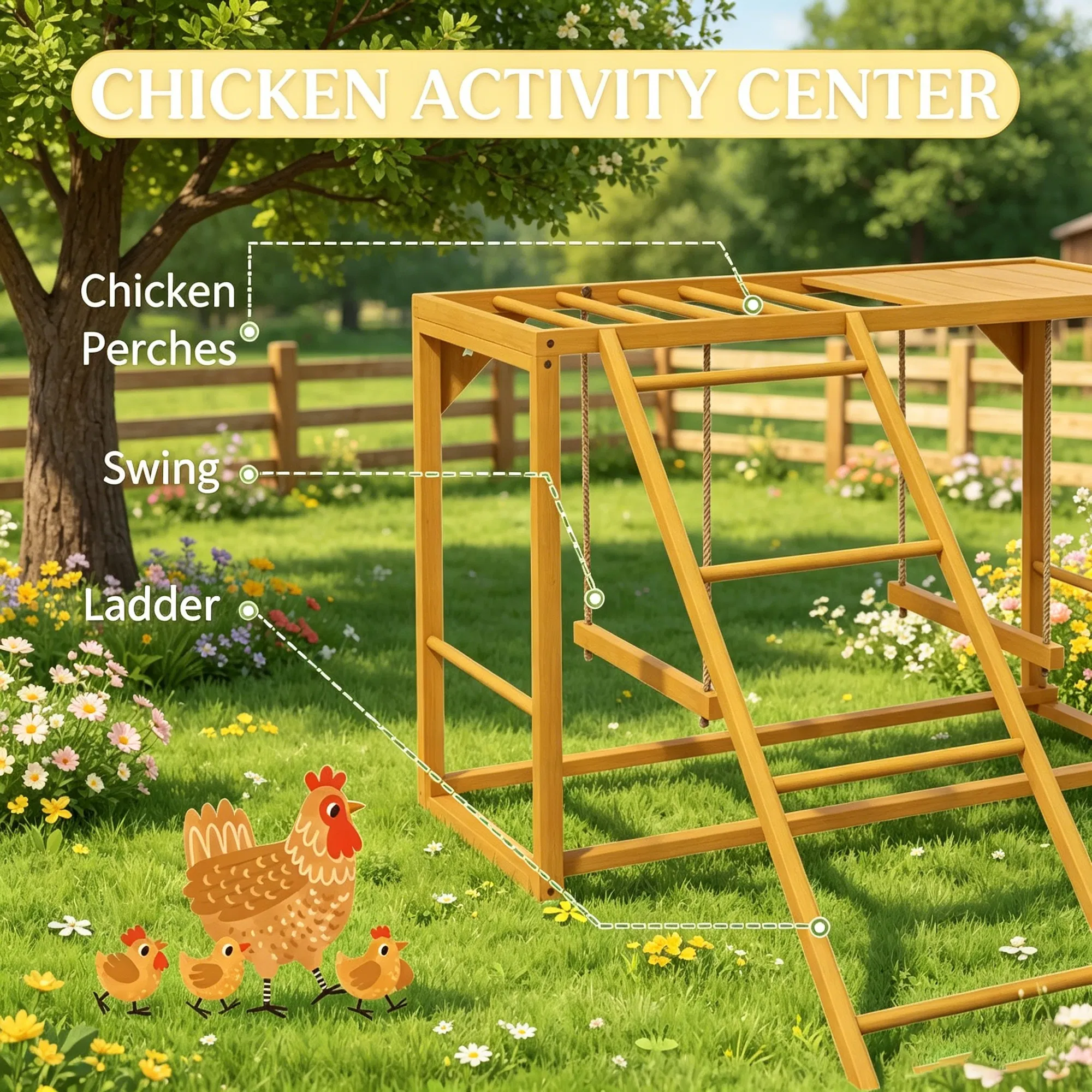 Chicken Activity Play/ Chicken Coop Toy photo 6