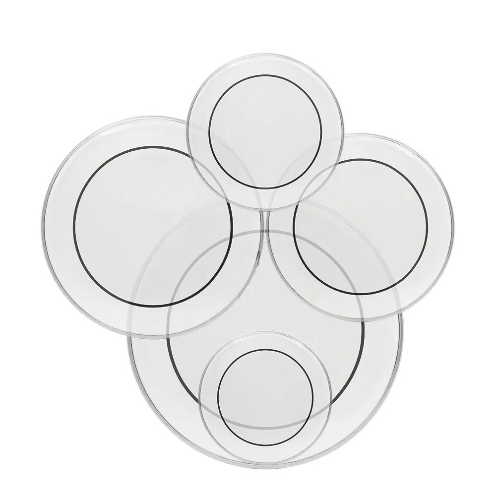 Drum Heads (22", 16", 14", 13", 12") Transparent photo 7