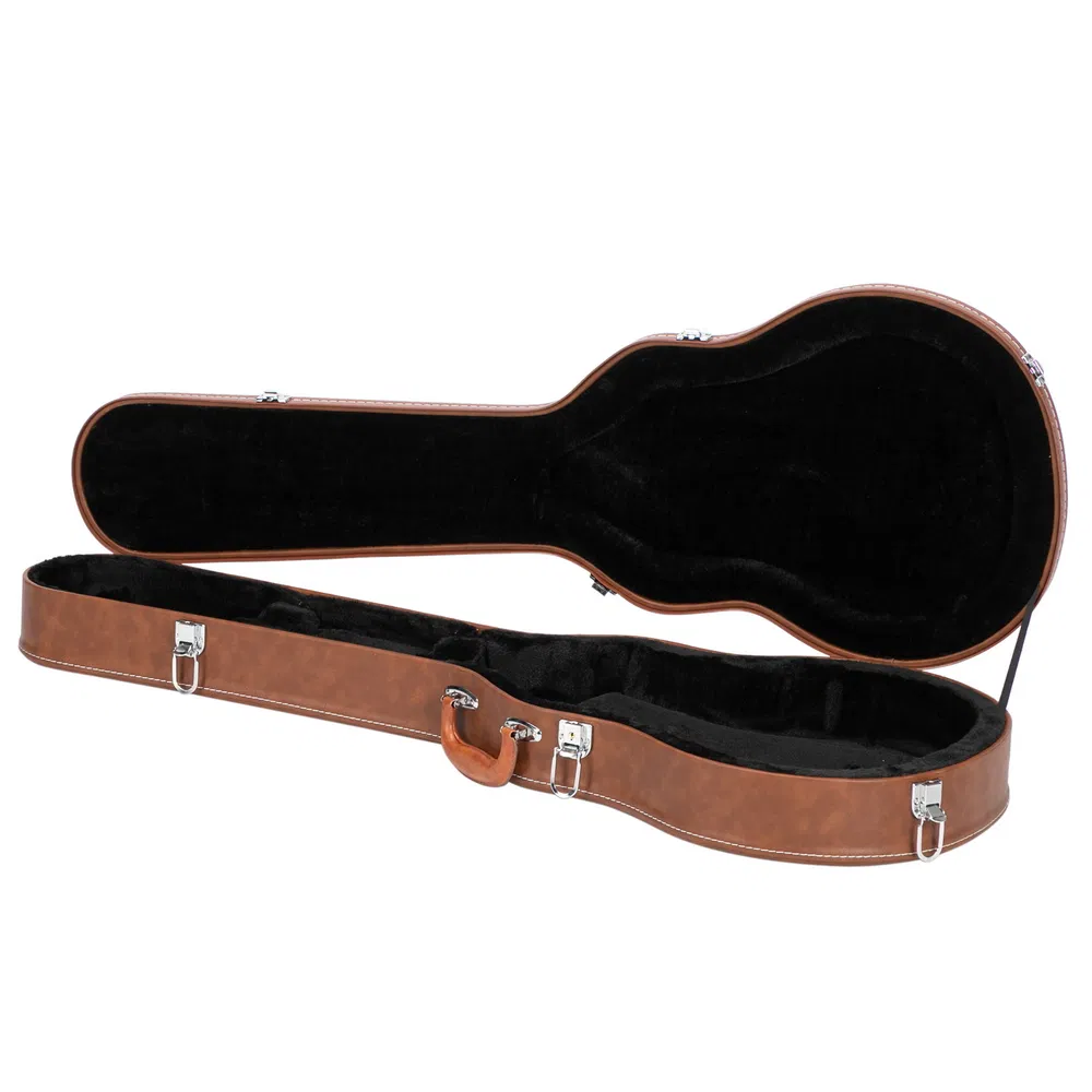 [Replace 13657298] Hard-Shell Electric Guitar Case for GLP Style Electric Guitar Bulge Surface Brown photo 6