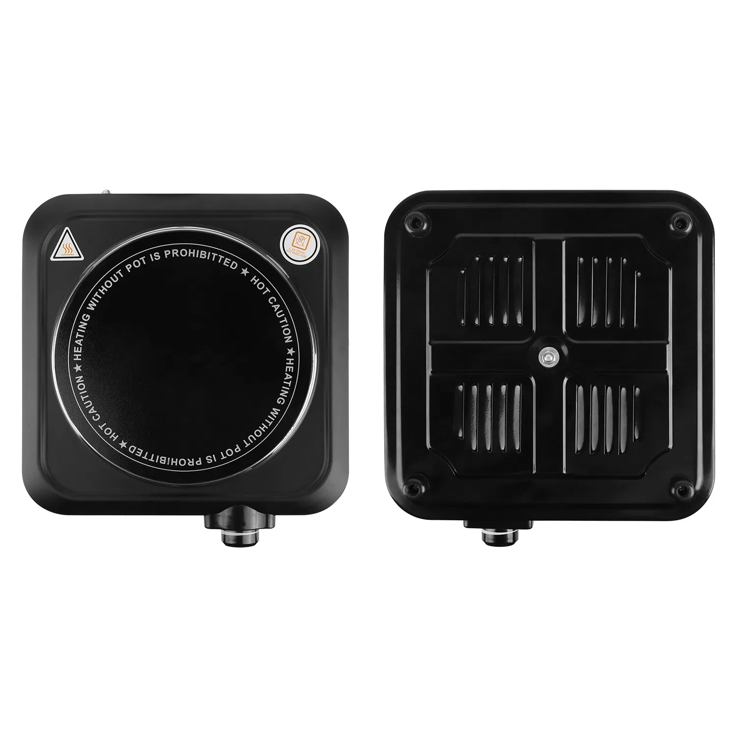 1200W Electric Infrared Single Burner Portable Heating Hot Plate Stove Countertop RV Hotplate with 7.5' Glass Cooktop Stepless Temperature Adjustments for Home RV Camp photo 6