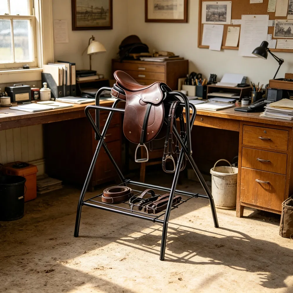 Folding Saddle Rack with Foldable for Garage photo 7