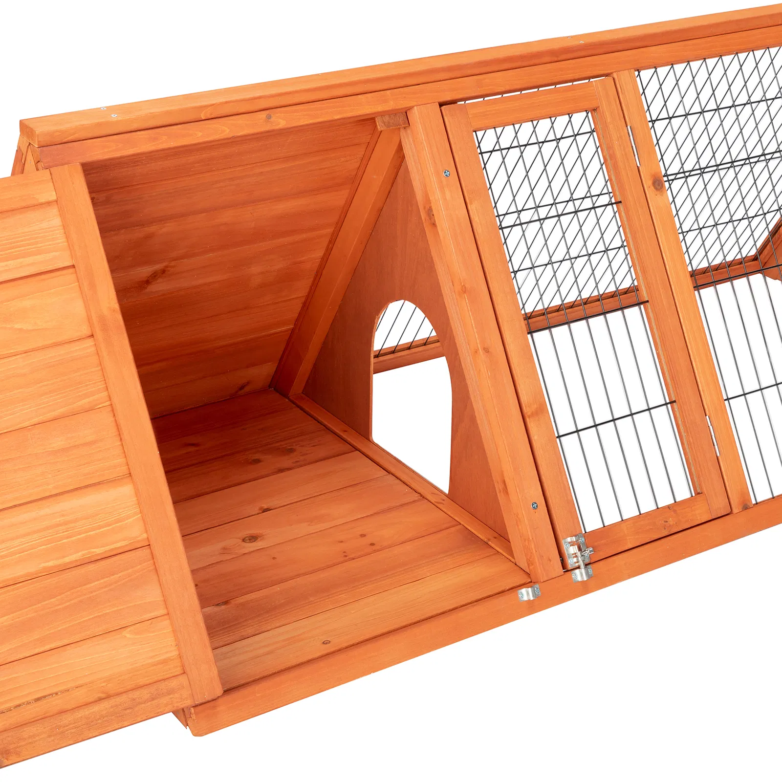 50" Wooden Rabbit Guinea Pig Hutch Wooden Rabbit Guinea Pig House photo 3