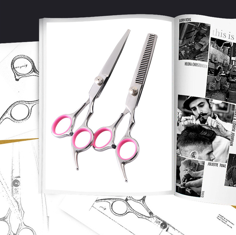 Pet Dog Grooming Scissors Stainless Straight Curved Thinning Shears Trimmer Kits photo 8