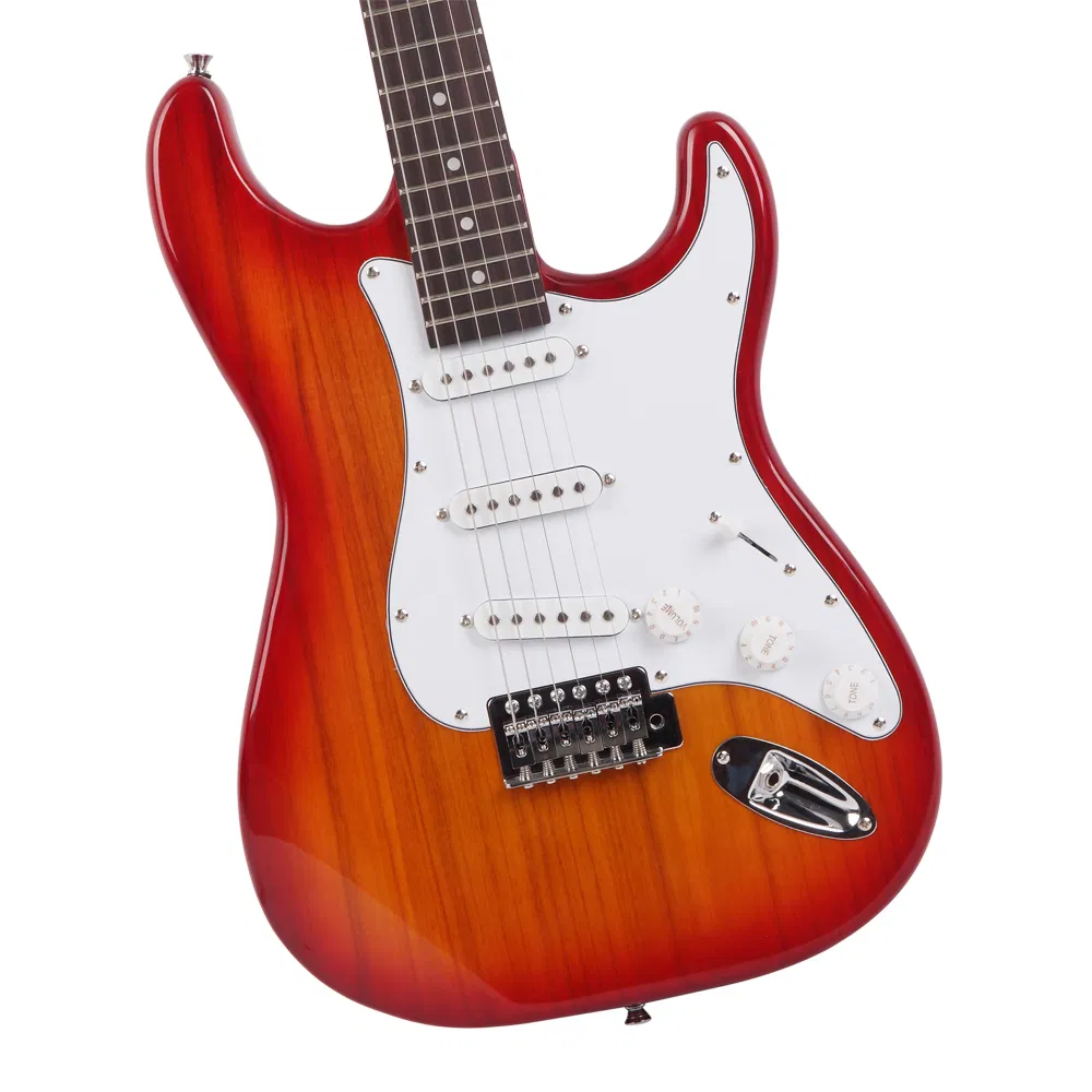 Rosewood Fingerboard Electric Guitar Sunset Red photo 5