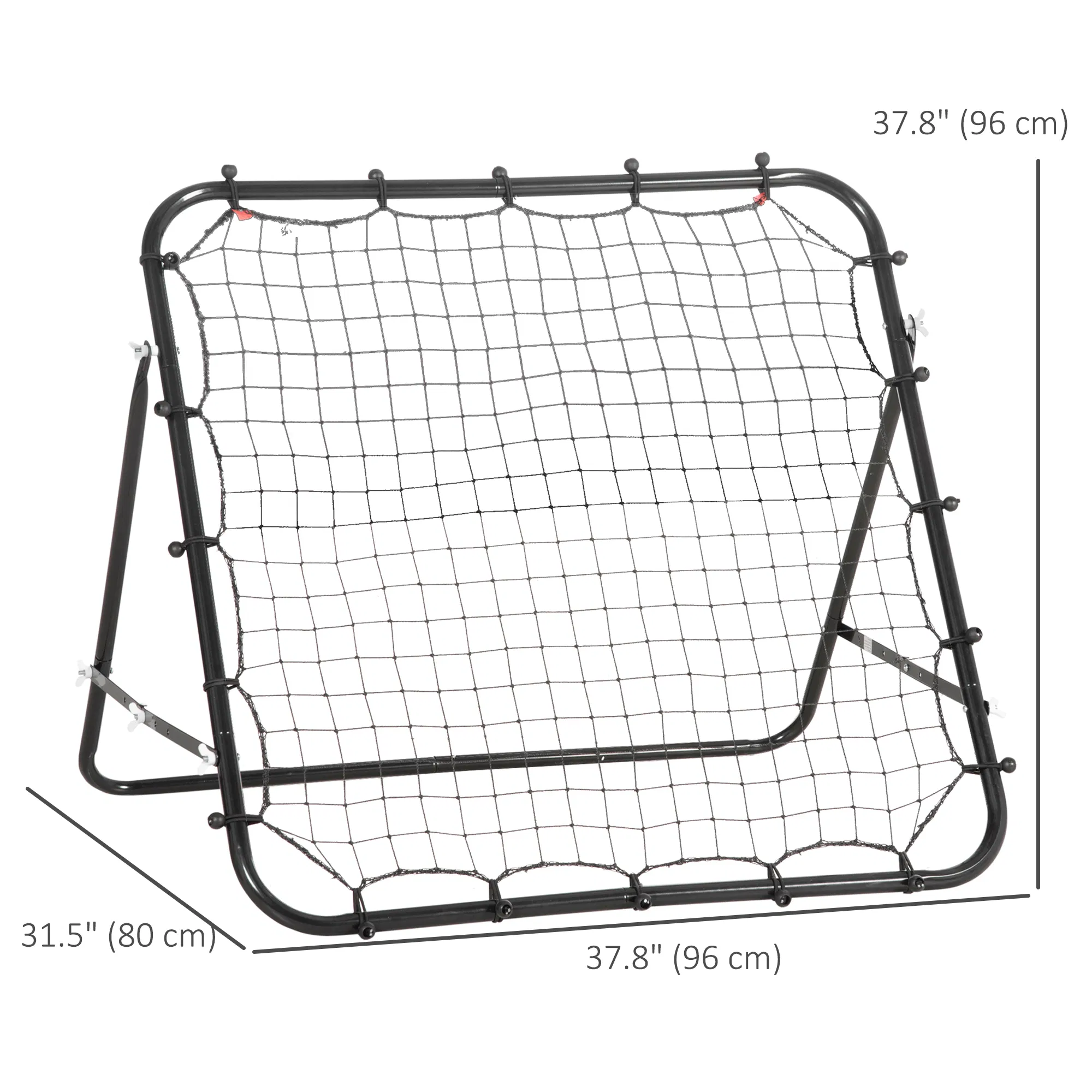 Volleyball Rebounder Net Football Training Aid Kickback Target Play Black photo 6