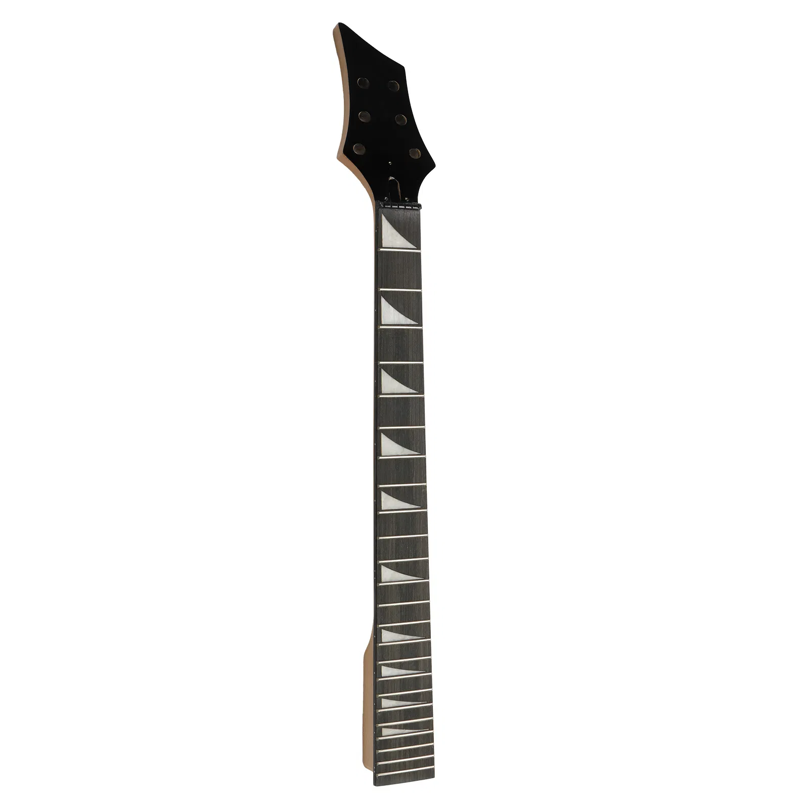 DIY 6 String Flame Shaped Style HSH Electric Guitar Kits with Mahogany Body, Maple Neck and Accessories White photo 5