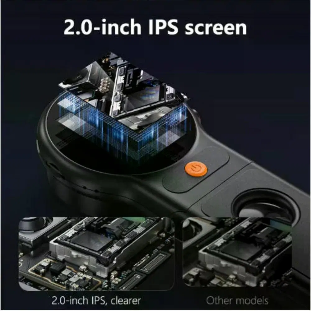 Autofocus 500X Digital Microscope 2MP 8LEDs Coin Video Microscopes Foldable Magnifying Glass 2Inch for Electronics Repair photo 4