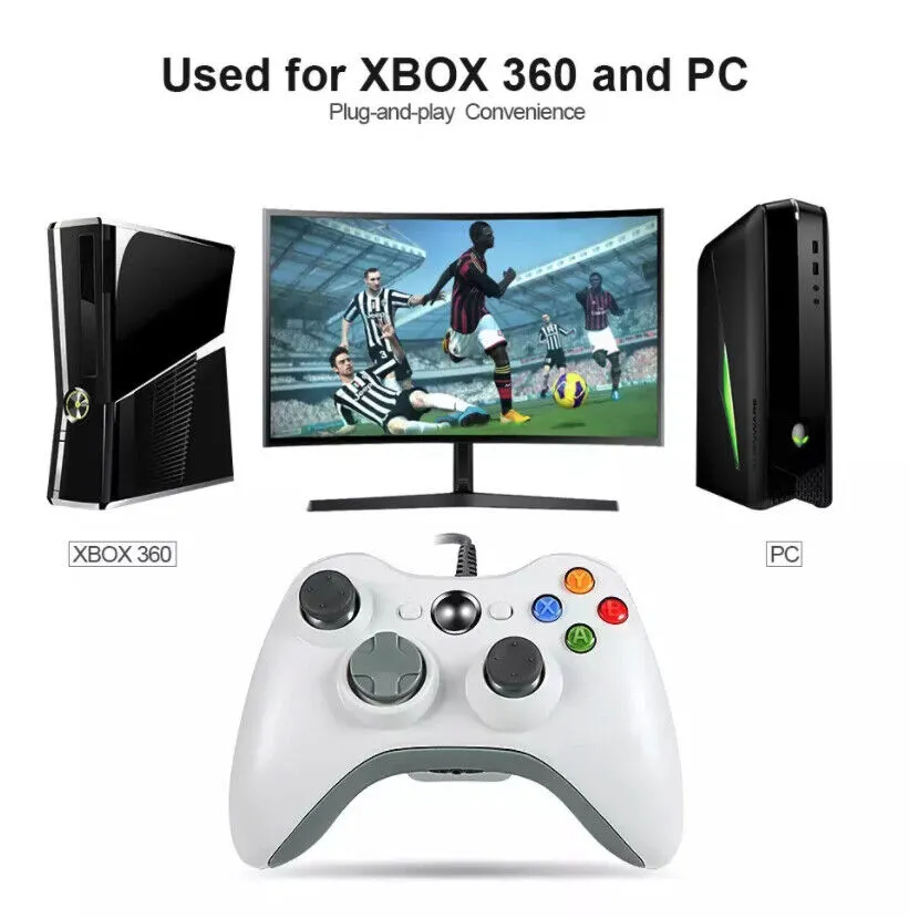 Wired Controller USB For PC Compatible With Xbox 360 / Windows 7 8 10 11 Gamepad photo 4