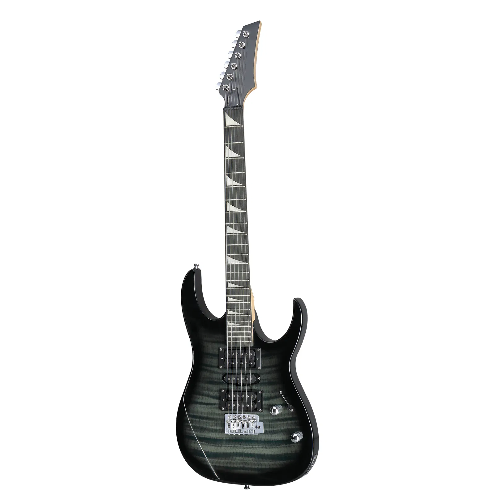 170 Model 39in Electric Guitar HSH Pickups Black complete starter kit suit for Hard Tiger-striped Black photo 4