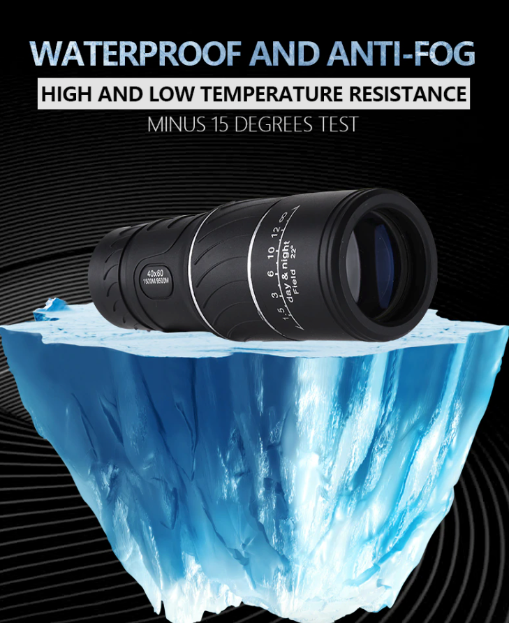 40X60 Monocular Binoculars With Night Vision BAK4 Prism High Power Waterproof photo 5