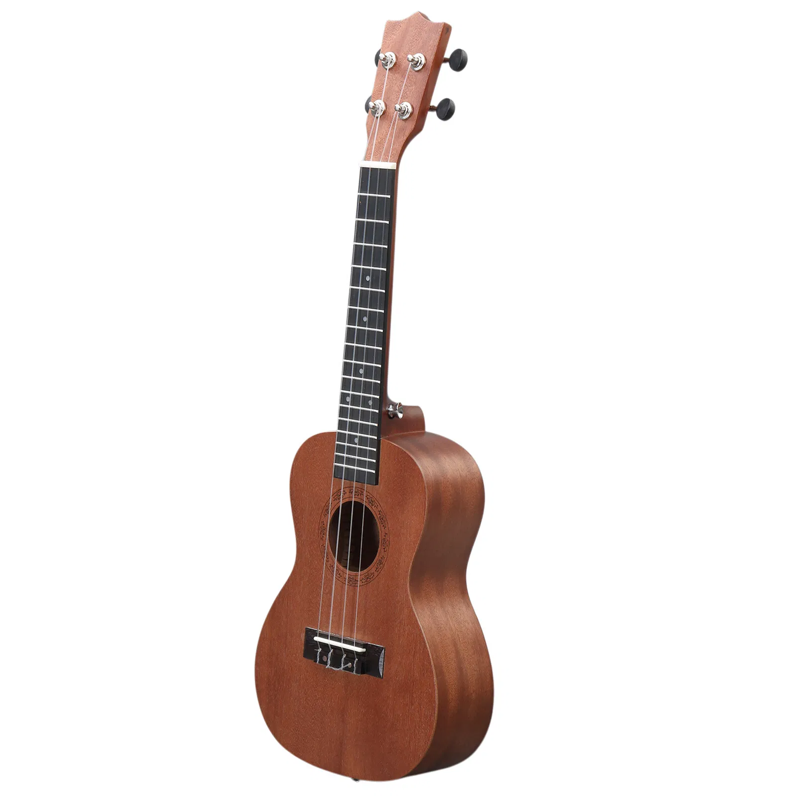 23in mahogany body rosewood fingerboard ukulele, cotton bag, capo, strap, picks*2, tunerStringsDust cloth photo 6