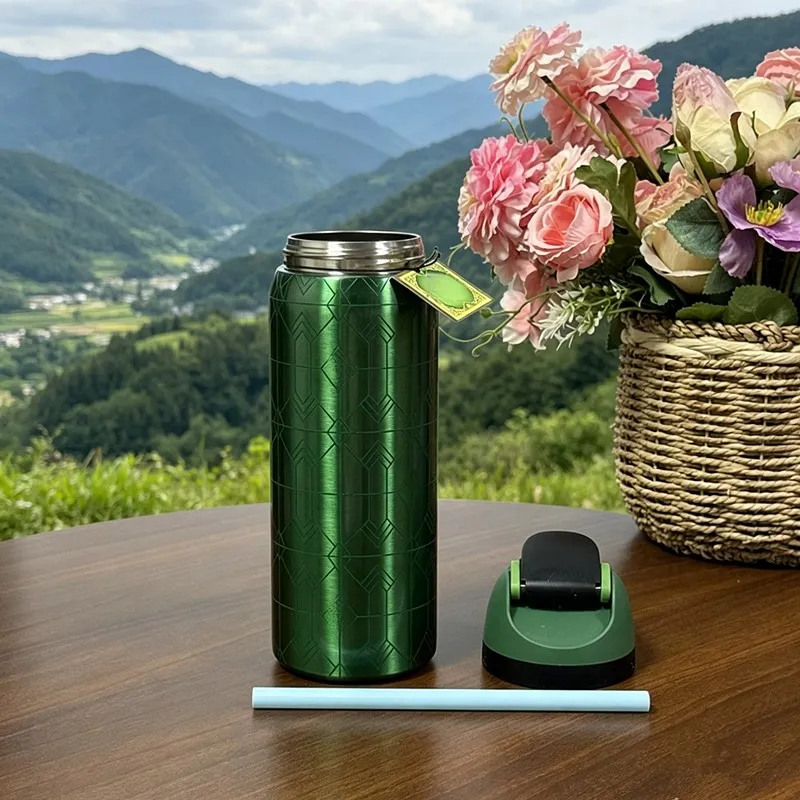 304 stainless steel outdoor sports water bottle, portable and leak-proof, suitable for daily travel, mountain climbing and fitness activities, etc photo 8