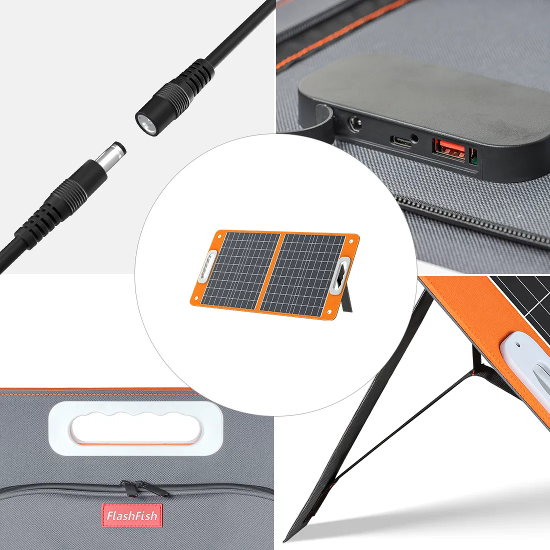 Portable Power Station 300W&Foldable Solar Panel, Li-Ion Battery Bank With AC/USB/DC Outputs, 230.88Wh Solar Generator For Camping with18V/60W Portable Solar Charger ,Home Emergencies & Outdoor Trips photo 8