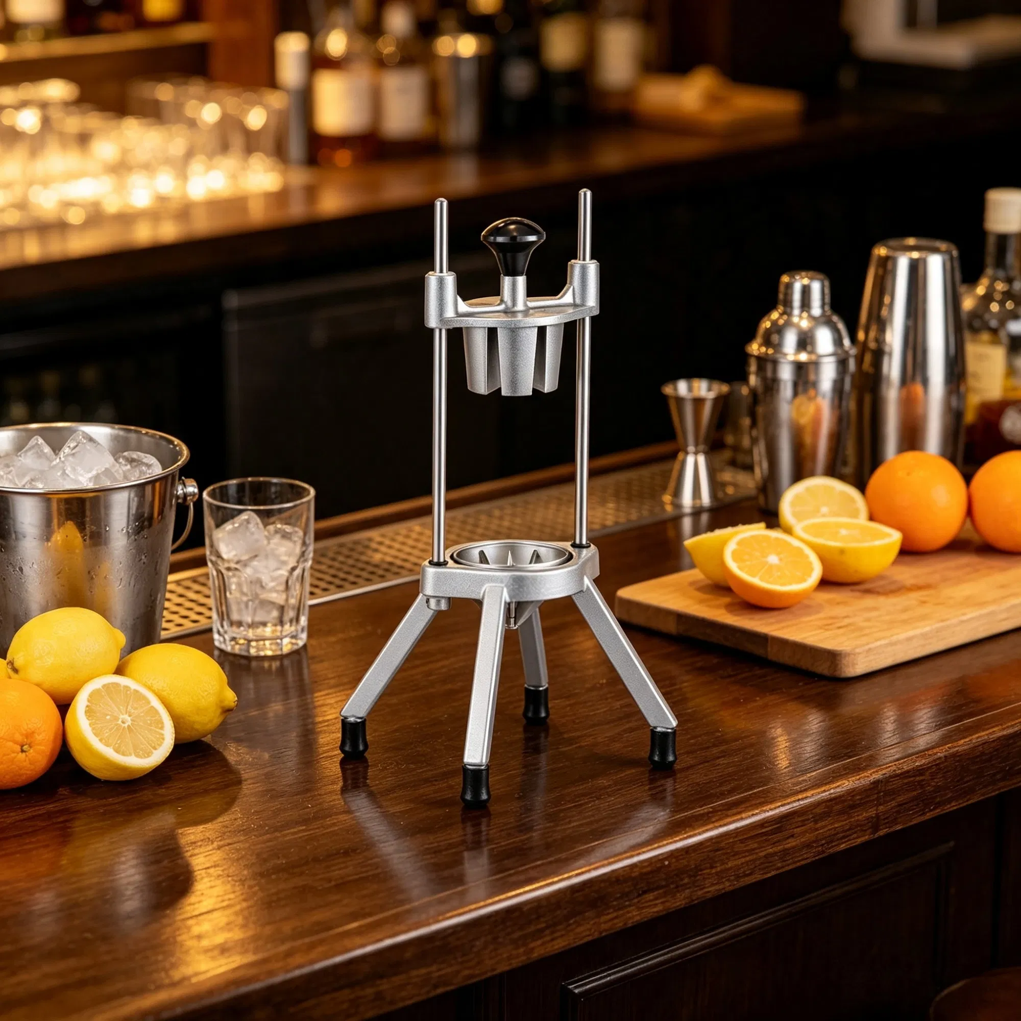 8-Section Commercial Easy Wedger, Stainless Steel Lemon & Lime Cutter with 8 Wedges for Bar & Restaurant photo 2