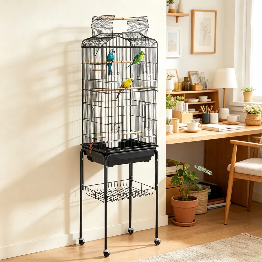 Bird Cage with Removable Sliding 17.99 X 13.98 X 59.45 in photo 1