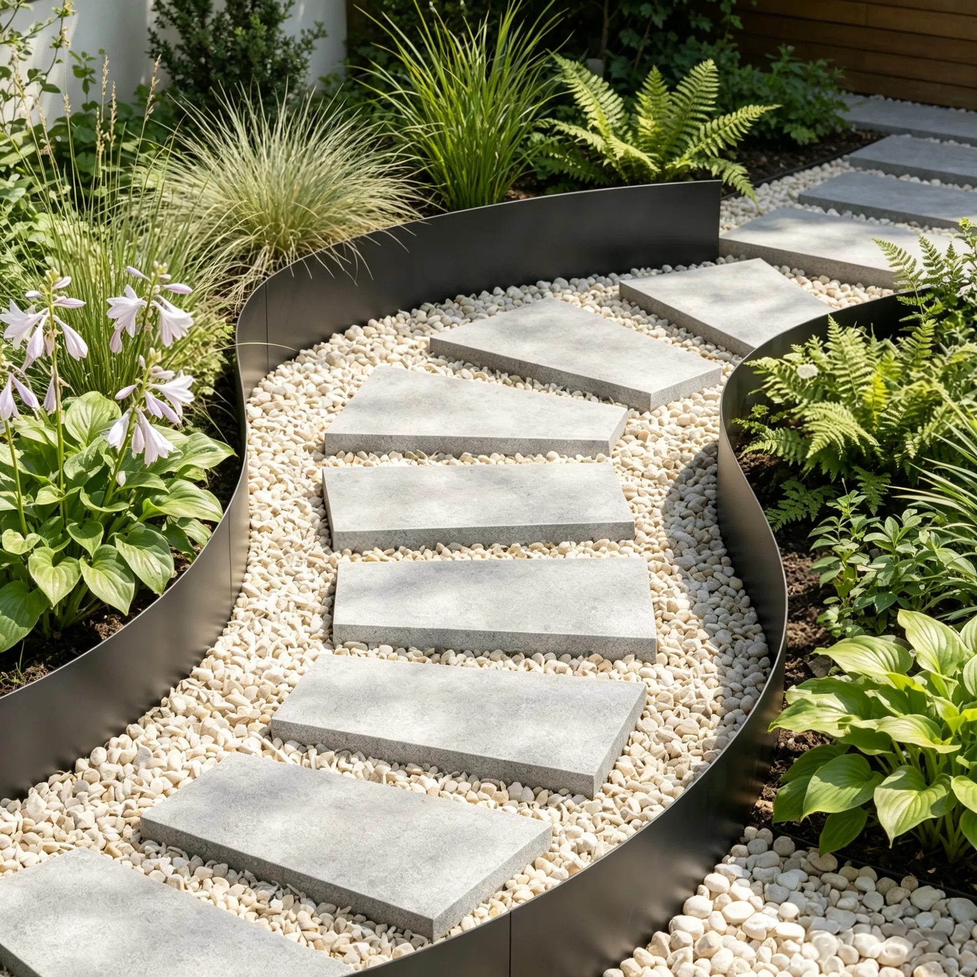 6-Pack Steel Landscape Edging 40 x 6 Inch, Rust-Resistant Bendable Metal Garden Border, Heavy Duty Lawn Edging, Easy-to-Install for Flower Bed, Yard & Pathway, Black photo 2
