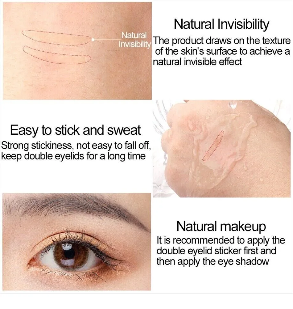 1200pcs Invisible Lace Eye Lift Strips Double Eyelid Adhesive Style Tape Sticker photo 3