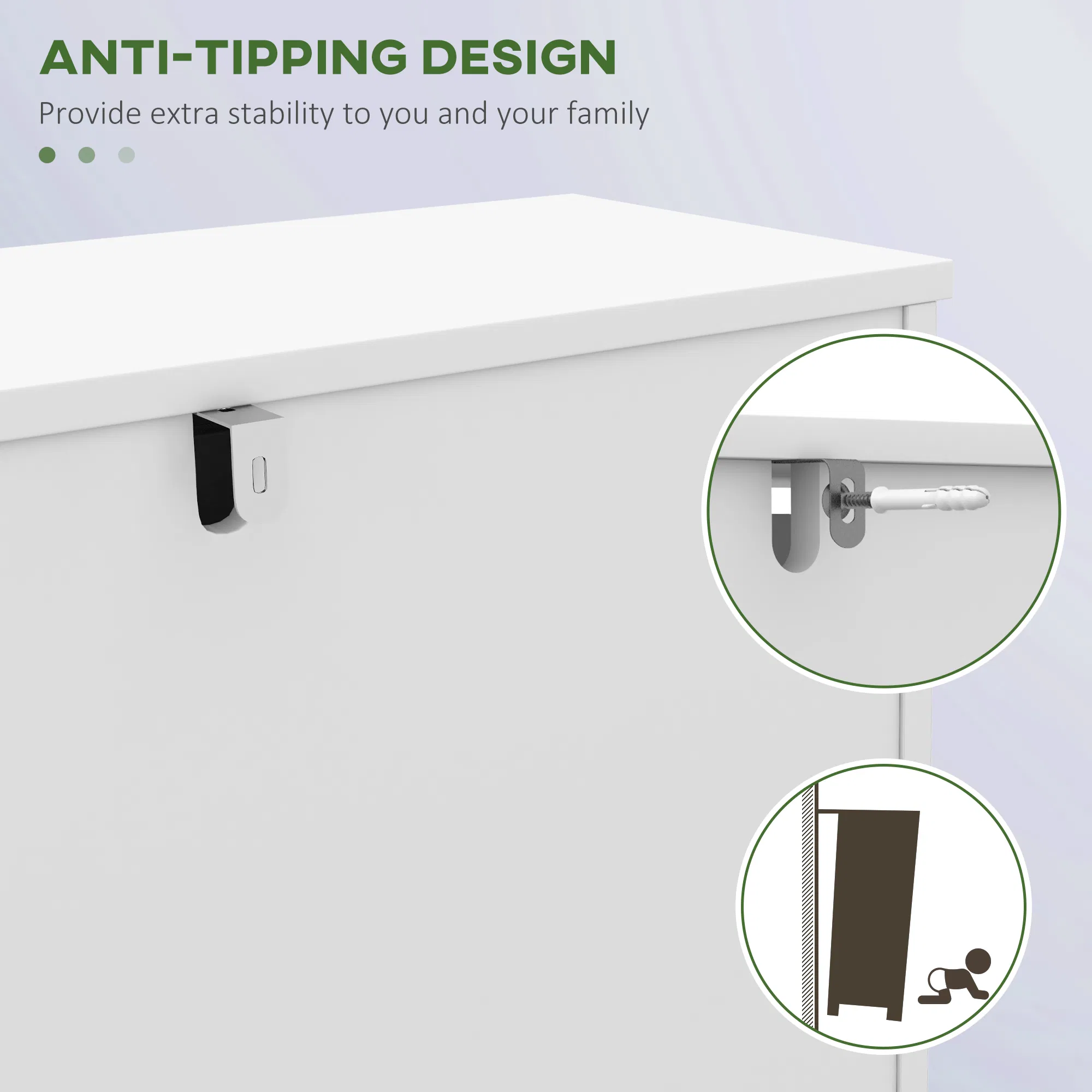 Narrow Shoe Storage with 3 Flip Drawers and Adjustable Shelves, Shoe Cabinet Organizer for 12 Pairs of Shoes, White photo 6