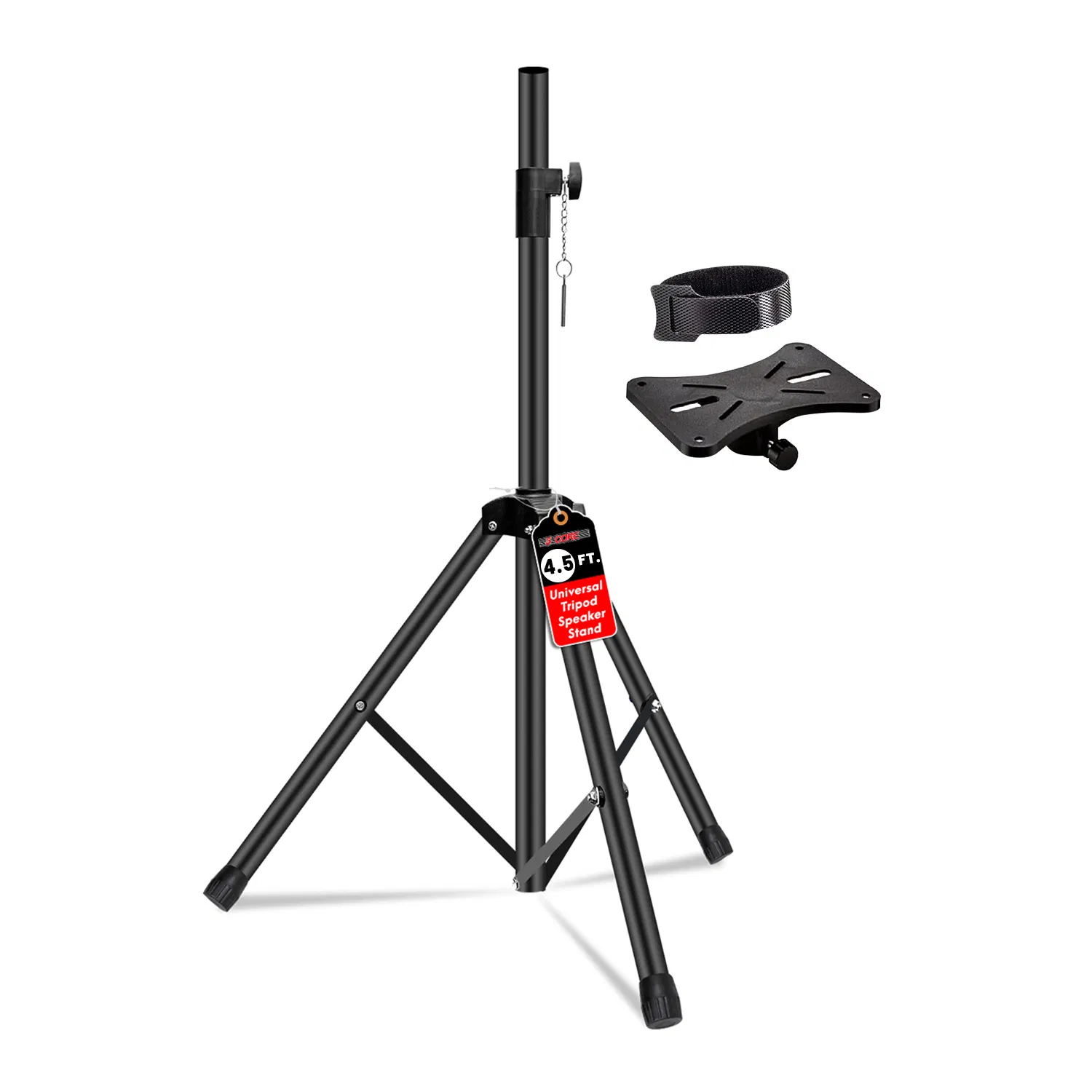 5 Core Speaker Stand Adjustable 31 to 54" PA DJ Tripod Stands Heavy Duty w 35mm Add 132 Lbs photo 1