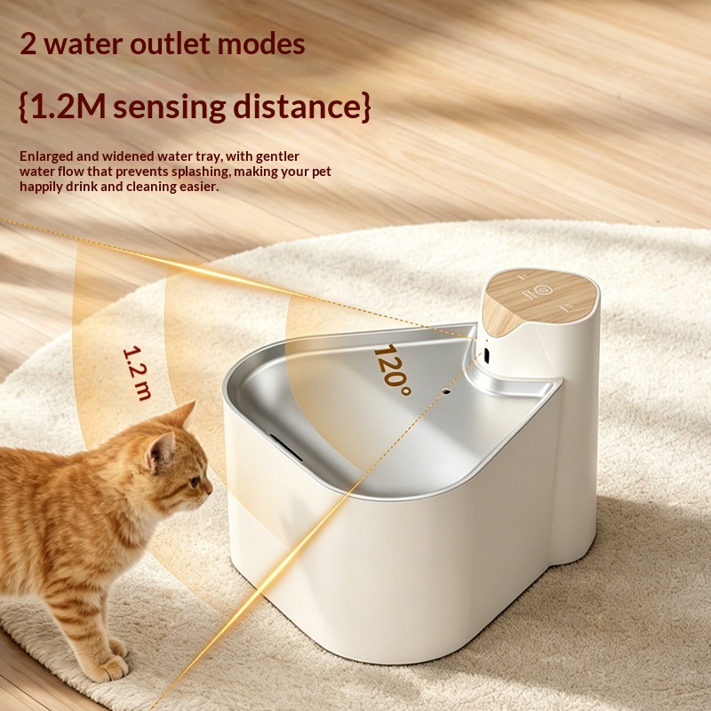 Smart Sensor Wireless Circulating Filtered Pet Water Fountain photo 3