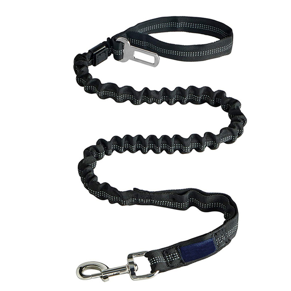 Dog Training Leash Traction Rope Nylon Bungee Heavy Duty Car Buckle Reflective photo 7