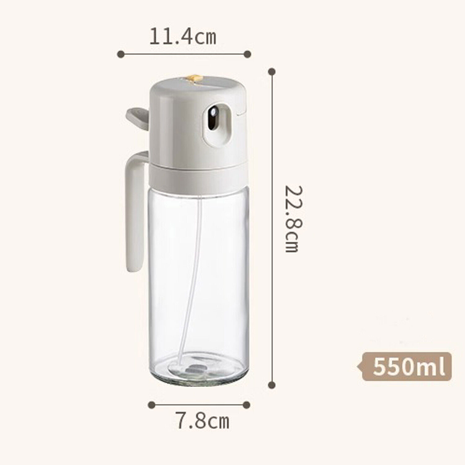 2 In 1 Oil Sprayer Dispenser Spray Bottle Cooking Baking BBQ Kitchen Tools 550ML photo 5