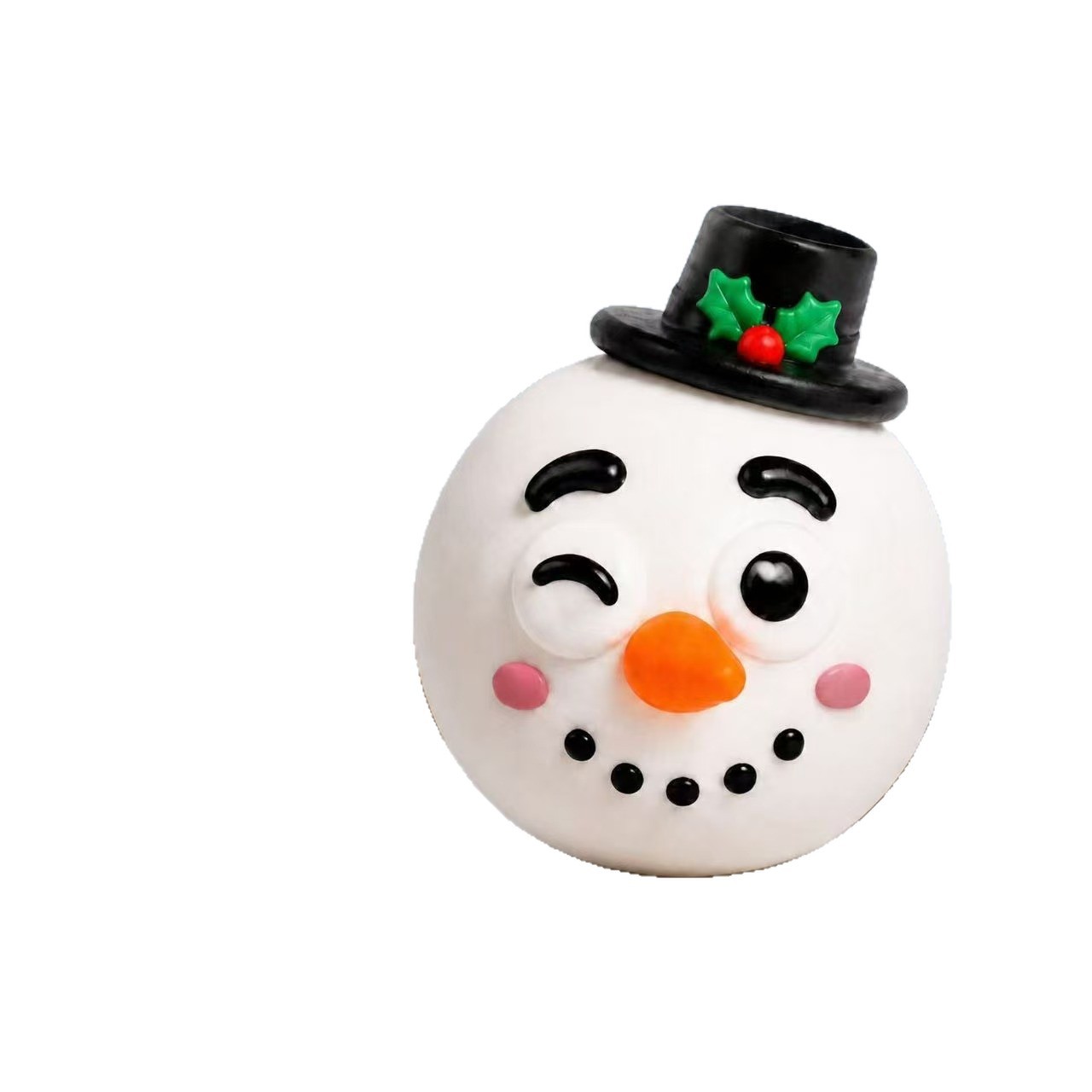Christmas Squeeze Ball Stress Relief Toy, Slow Rebound Festive Character Fidget Ball, TPR Shell Flour-Filled, Holiday Party Favors Stocking Stuffers For Kids Adults photo 2