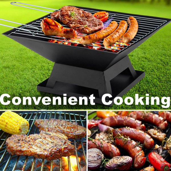 Modernisation Square BBQ Grill Outdoor Heater Garden Outdoor Fireplace Portable Fire Pit Contracted Barbecue Brazier Wood Stove photo 6