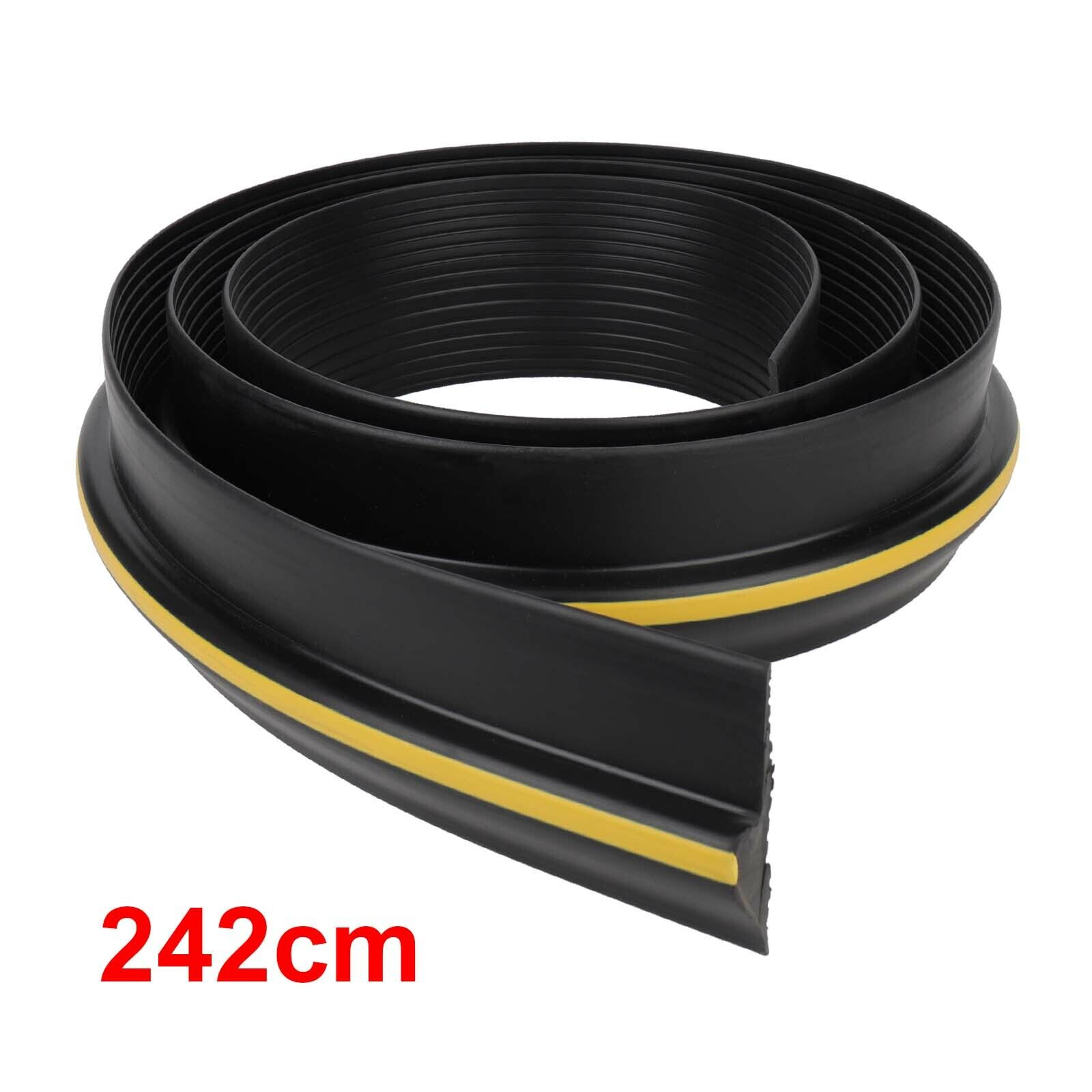 8ft Universal Seal Garage Door Floor Threshold Black Rubber Safety Strip photo 3