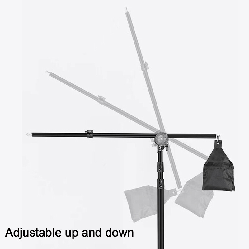 Studio Photo Video Light Stand Telescopic Boom Arm Holder 360 With Sandbag -UK photo 6