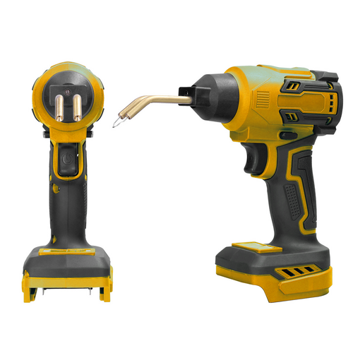 Cordless Plastic Welder Hot Stapler Bumper Welding Tool For 18V Battery  Not Included  With 400 Hot Staples For Bumper Repair Yellow photo 4