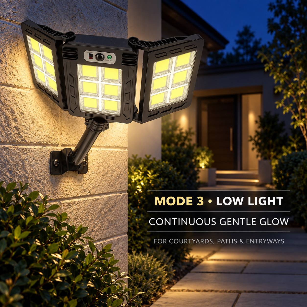 Solar Powered Rechargeable Motion Sensor COB LED Work Light 3000mAh For Auto W786 6 2 photo 2