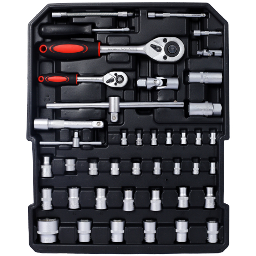 969pcs Home Repair Tool Set Kit For Men, Toolbox Storage Case With 4 Drawers, General Household Tool Kit With Rolling Tool Box, Tool Set Kit For Maintenance, Garden, Homeowner, Handyman -Black photo 4