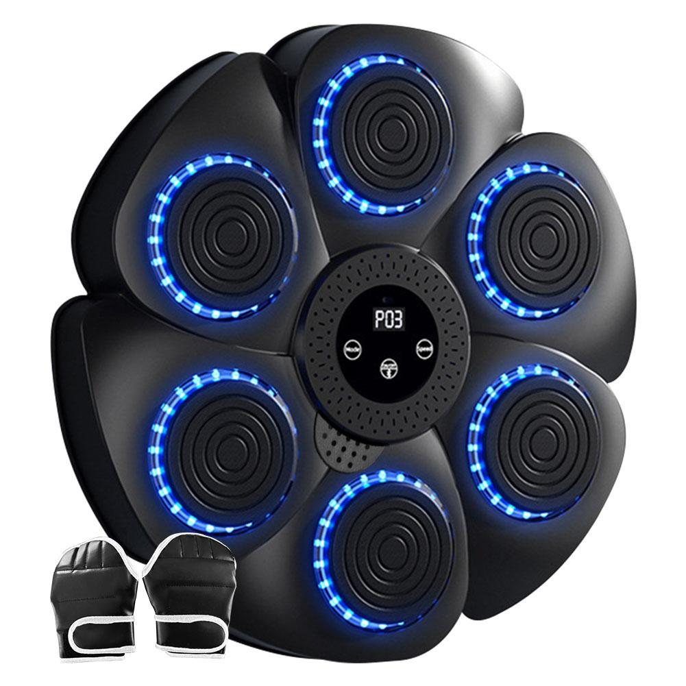 Unisex Smart Bluetooth Music Boxing Machine  Wall Mount Punch Trainer With Shockabsorb Foam RGB Targets  Built-In Speaker Digital Counter Adjustable Speed Easy Installation Magic Tape photo 5