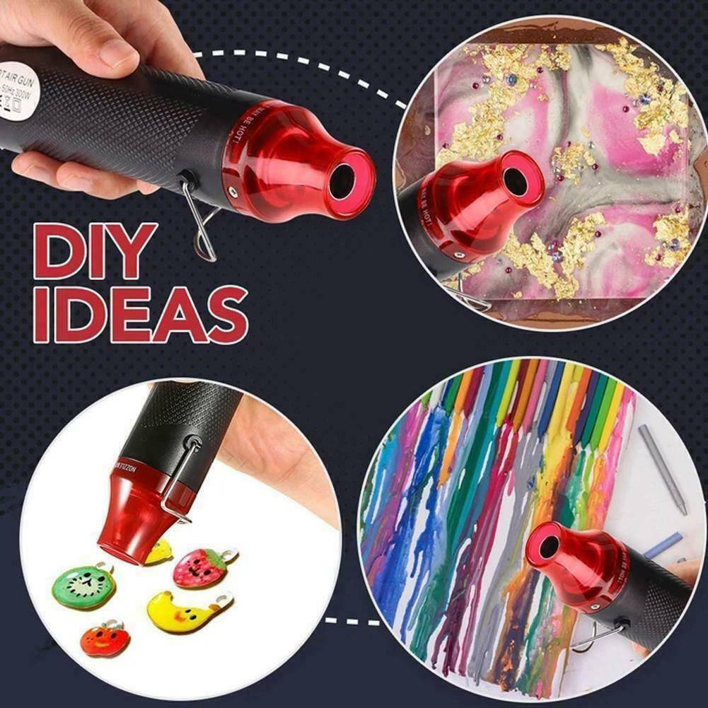 300W Handheld Hot Air Gun Portable Mini Heat Gun For DIY Crafts Shrink Wrapping photo 3