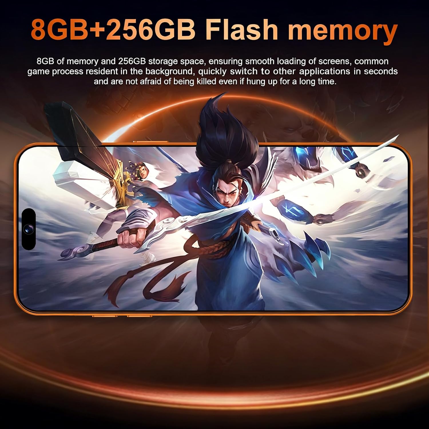 A17 Unlocked Phone Ultra 8GB 256GB Smartphone Android 15 Phone,6800mAh Battery 5G Dual SIM Dual Standby photo 2