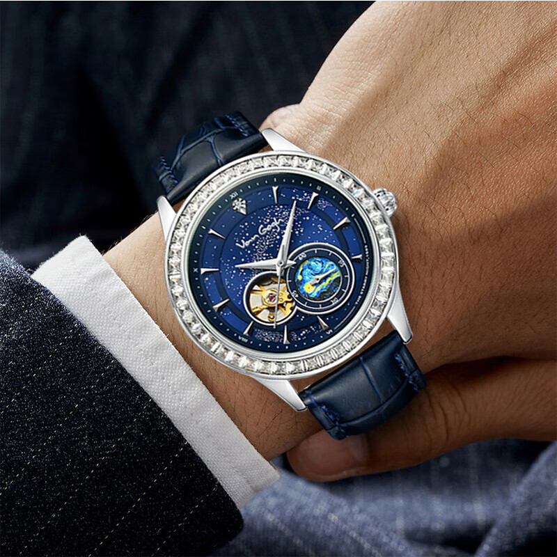 VanGogh Men's Geneva Series Art Automatic Mechanical Watch photo 2