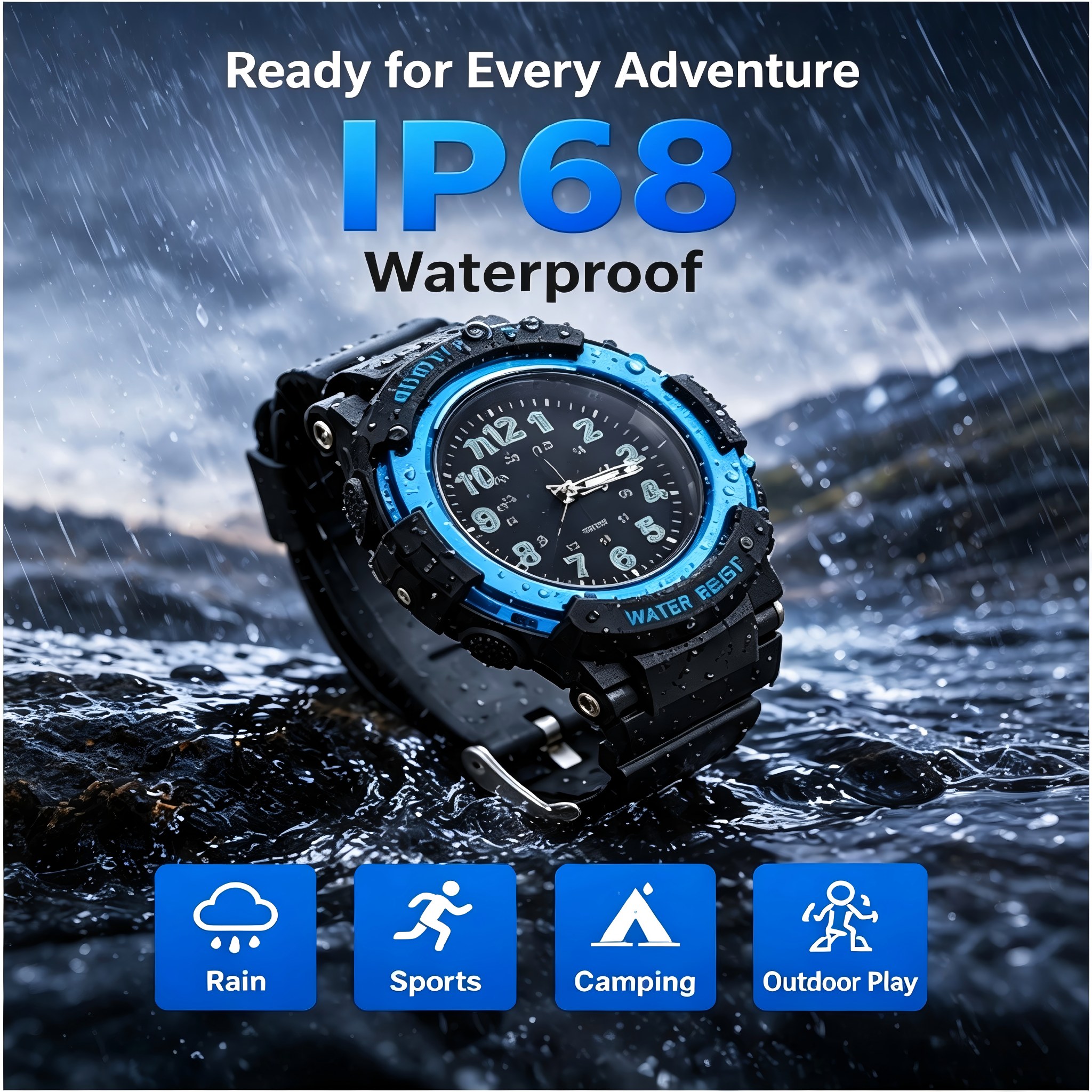 Kids Anti-Lost Watch Find My Android Find Hub Bluetooth Tracker Quartz Watch IP68 Waterproof No Subscription photo 6