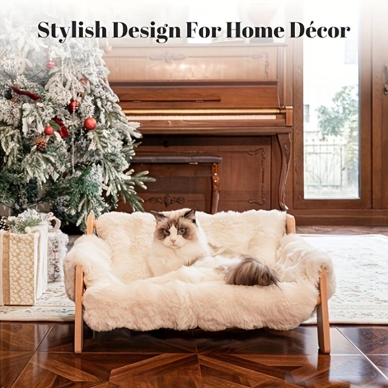 Cat Sofa Bed, Soft Plush Pet Sofa With Removable And Washable Cover, Non-slip Edge, Suitable For Indoor Cats And Small Dogs. photo 7