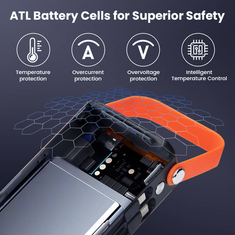 50000mAh Large Capacity Portable Power Bank With Built-in Data Cable photo 3