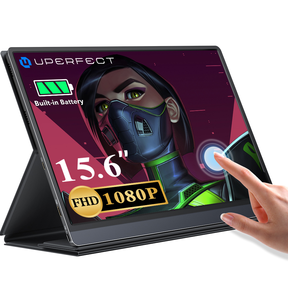 UPERFECT UTouch G16 15.6 Inch 120Hz Portable Gaming Monitor For Steam Deck Built-in 10800mAh Battery External Second Screen photo 1