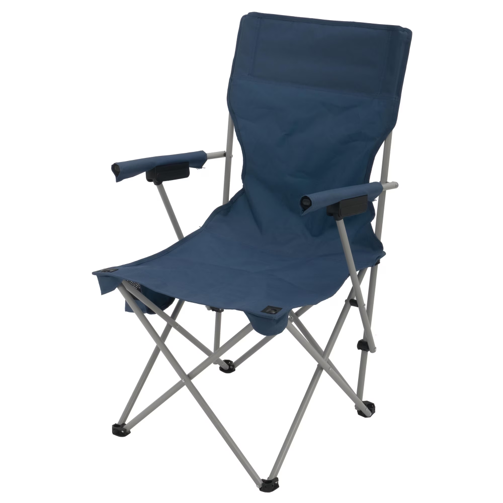 Hard Arm Camping Chair With Durable Polyester Seat And Steel Frame, Portable With Cup Holder photo 5