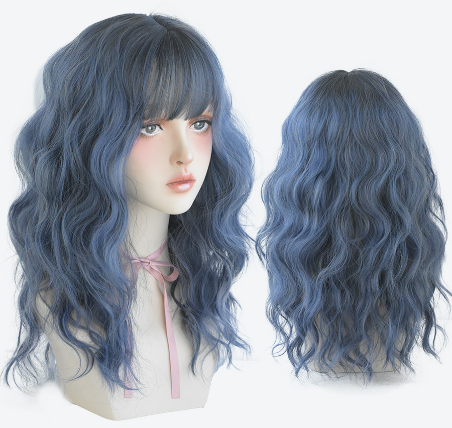 European And American Air Bangs Water Ripple Curls photo 5