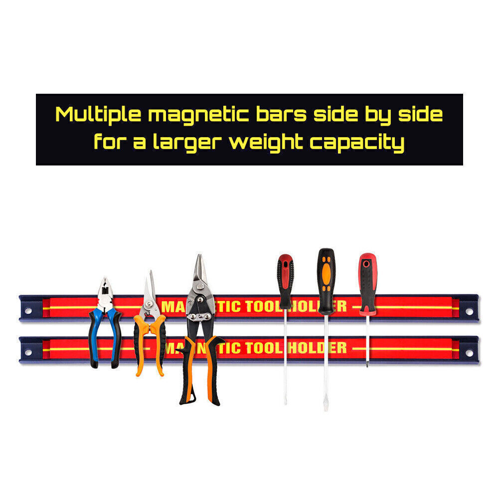 6x18 Heavy Duty Magnetic Tool Bar Storage Holder Rack Garage Wall Holder Strips photo 2